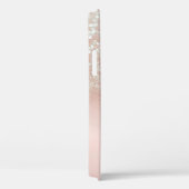 Elegante Roze Flamingo Kroonprinses,Glitter Bokeh Case-Mate iPhone Case (Achterkant / Rechts)