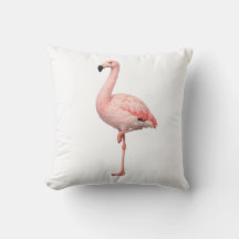 Elegante Roze Flamingo Tropisch Accent Kussen