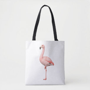 Elegante Roze Flamingo Tropische Zomer Boodschappe Tote Bag