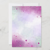 Elegante Roze Folie Ballonnen 21e Verjaardag Kaart (Achterkant)