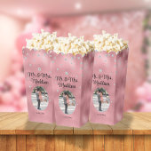 Elegante Roze Folie & Diamant Bruiloft Popcorn Bedankdoosjes
