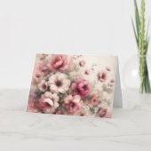 Elegante roze  geïnspireerde Note Kaart (Voorkant)