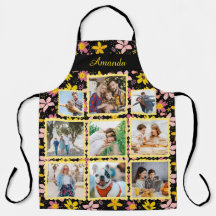 Elegante roze gele bloemen | Familie fotocollage