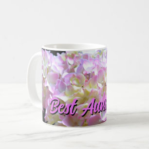 Elegante roze gele paarse hortensia bloemen Tante Koffiemok