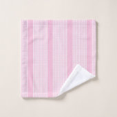 Elegante roze geruite handdoeken Zachte moderne ba (Wasdoekje)
