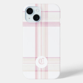 Elegante Roze Geruite Op Maat Gemaakte Hoes voor T