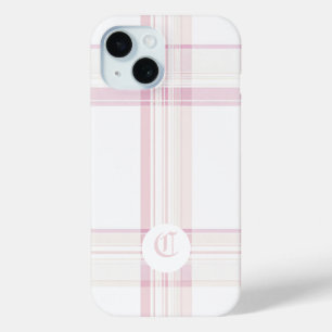 Elegante Roze Geruite Op Maat Gemaakte Hoes voor T