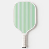 Elegante Roze Gestreepte Monogram Pickleball Paddl Paddle (Achterkant)