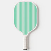 Elegante Roze Gestreepte Monogram Pickleball Paddl Paddle (Achterkant)