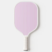 Elegante Roze Gestreepte Monogram Pickleball Paddl Paddle (Achterkant)