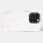 Elegante Roze Gestructureerde Marmer iPhone Hoesje (Achterkant horizontaal)