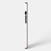 Elegante Roze Gestructureerde Marmer iPhone Hoesje (Linkerkant)