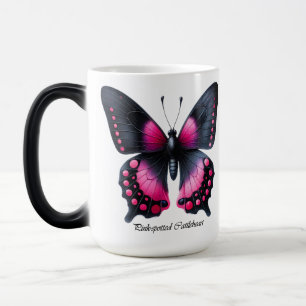 Elegante Roze Gevlekte Vlinder Wrap Magische Mok