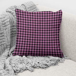 Elegante roze gingham patroon kussen