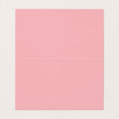 Elegante roze gingham Waterverf tuin Visitekaartje (Binnenkant ongevouwen)