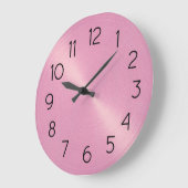 Elegante Roze Glans Grote Klok (Hoek)