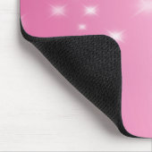 Elegante Roze Glitter Drip Muismat (Hoek)