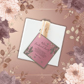 Elegante roze glitter eucalyptus bruiloft gunst la bedankjes labels