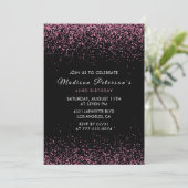 Elegante Roze Glitter Glam 42e verjaardag Kaart (Staand voorkant)
