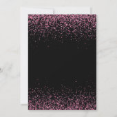Elegante Roze Glitter Glam 42e verjaardag Kaart (Achterkant)