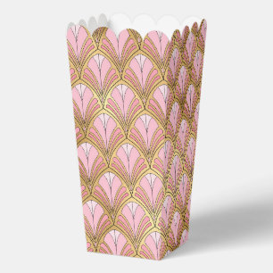 Elegante Roze Goud Art Deco Vintage Patroon Bedankdoosjes