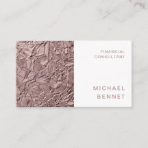 Elegante Roze Goud Financieel Adviseur