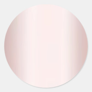 Elegante Roze Goud Lege Sjabloon Voeg Uw Tekst Toe Ronde Sticker
