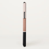 ELEGANTE ROZE GOUD ROZE KOPER ZWART STREEPEN Case-Mate iPhone CASE (Achterkant / rechts)