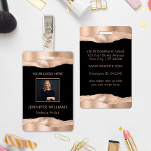 Elegante Roze Gouden Bedrijfsfoto van Personeel op