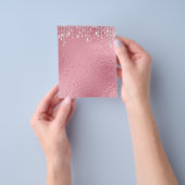 Elegante roze gouden blanco flyer (Hand)