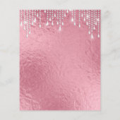 Elegante roze gouden blanco flyer (Achterkant)