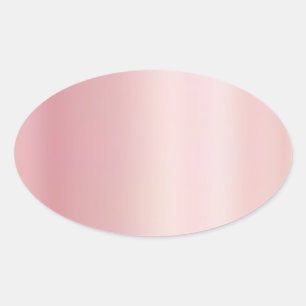 Elegante Roze Gouden Blanco Sjabloon Maak Je Eigen Ovale Sticker