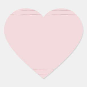 Elegante Roze Gouden Blanco Sjabloon Modern Trendy Hart Sticker