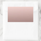 Elegante Roze Gouden Blanco Sjabloon Voeg Uw Tekst Rechthoekige Sticker (Tas)