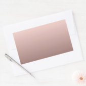 Elegante Roze Gouden Blanco Sjabloon Voeg Uw Tekst Rechthoekige Sticker (Envelop)