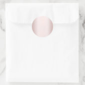 Elegante Roze Gouden Blanco Sjabloon Voeg Uw Tekst Ronde Sticker (Tas)
