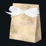 Elegante Roze Gouden Bloem Sluiers Bruidsmeisjesfe Bedankdoosjes<br><div class="desc">Vrouwelijk elegante sexy roze en gouden bloem sluiers bruidsmeisjesfeest</div>