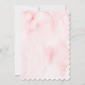 Elegante Roze Gouden Bloemschildering Waterverf Br Save The Date (Achterkant)