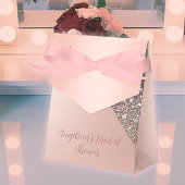 Elegante Roze Gouden Bruidsdouche Bedankdoosjes