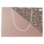 Elegante Roze Gouden Bruidsdouche Groot Cadeauzakje (Achterkant)