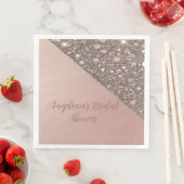 Elegante Roze Gouden Bruidsdouche Servetten (Insitu)