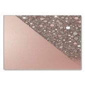 Elegante Roze Gouden Bruidsfeest Kaart (Achterkant)