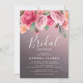 Elegante Roze Gouden Bruiloftsborrel Kaart (Voorkant)