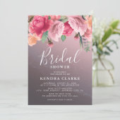 Elegante Roze Gouden Bruiloftsborrel Kaart (Staand voorkant)