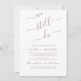 Elegante Roze Gouden Calligrafie Huwelijksbelofte  Kaart