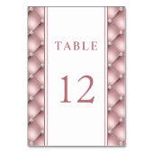 Elegante Roze Gouden Diamant Geplooid Huwelijk Kaart (Achterkant)