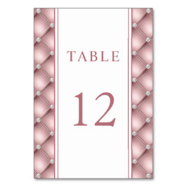 Elegante Roze Gouden Diamant Gestoffeerde Trouw Kaart