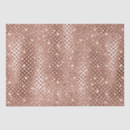 Elegante Roze Gouden Diamanten Metallic Glitter Tissuepapier