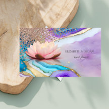 Elegante roze gouden diamanten opaal marmer lotus