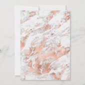 Elegante Roze Gouden Doop Kaart (Achterkant)